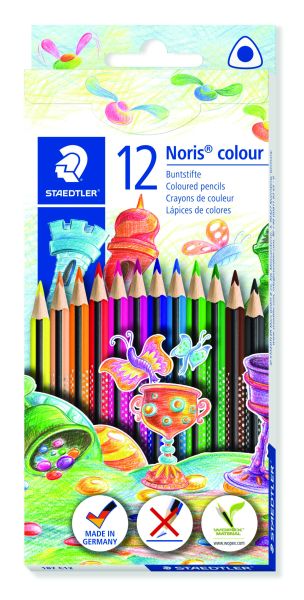 Цветни моливи Staedtler Noris Colour 187, 12 цвята