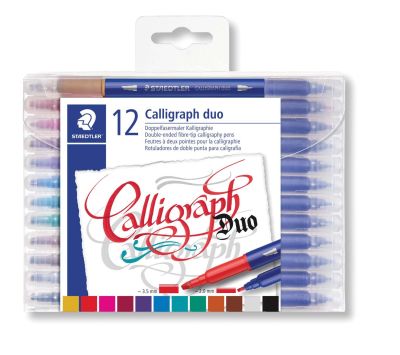 Калиграфски маркери Staedtler  Design Journey , двувърхи, 12 цвята