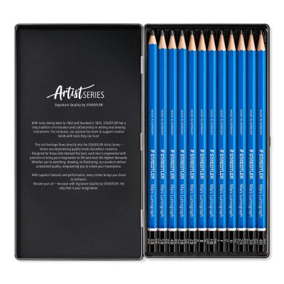 Комплект моливи Staedtler Mars Lumograph, 12бр medium