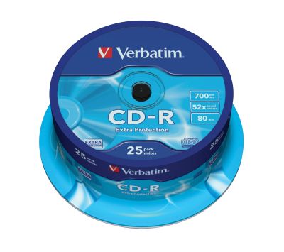 CD-R Verbatim Extra Protect 700MB, 52x опаковка 25 шпиндел