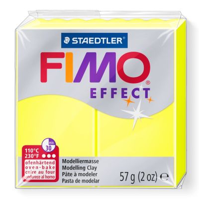 Полимерна глина Staedtler Fimo Effect,57g, неон жълт 101
