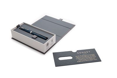 Писалка Parker Royal Sonnet Lacquer, синя CT, М