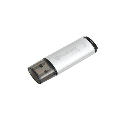 Преносима памет Platinet X-Depo USB 2.0, 64 GB, сребърна
