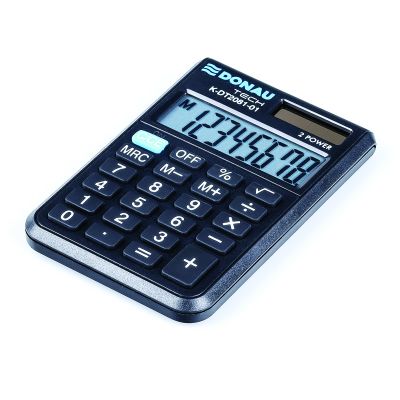 Джобен калкулатор Donau Tech, 8 разряда, черен