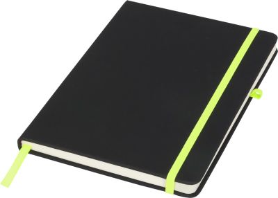Бележник Noir medium, А5, 96 листа, черен/свзелен