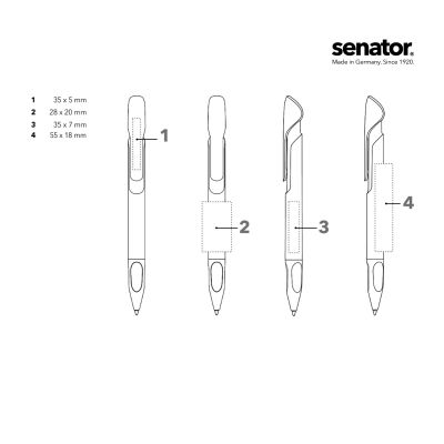 Химикалка Senator Evoxx Polished 3273, бял