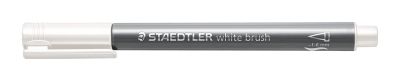 Маркер Staedtler Metallic brush, 1-6 mm, бял