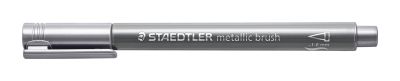 Маркер Staedtler Metallic brush, 1-6 mm, сребрист