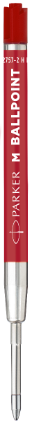Пълнител Parker за химикалка, пл., оп.2, червен M