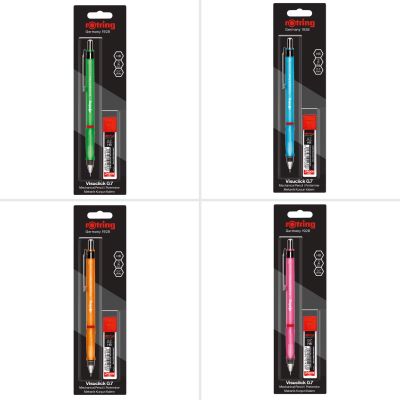 Комплект Rotring Visuclick автоматичен молив, гума, графит, оранжев 0,7