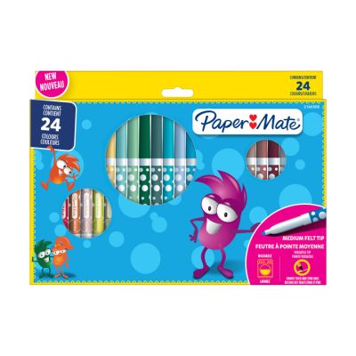 Флумастри Papermate Kids Colouring, 24 цвята