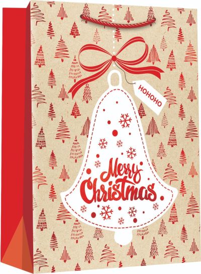 Подаръчна торбичка XMAS Deluxe M,18x23x10 cm