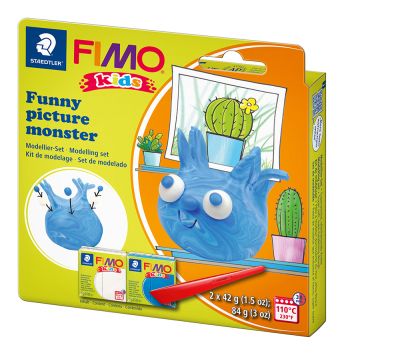 Комплект глина Staedtler Fimo Kids, 2x42g, Monster