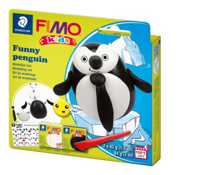 Комплект глина Staedtler Fimo Kids, 2x42g, Penguin