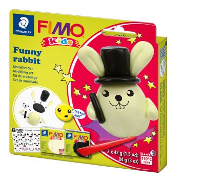 Комплект глина Staedtler Fimo Kids, 2x42g, Rabbit