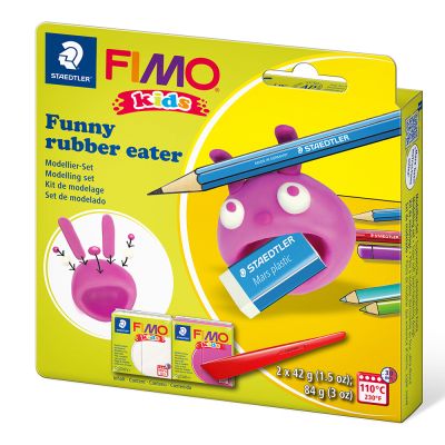 Комплект глина Staedtler Fimo Kids, 2x42g,Rubber eater