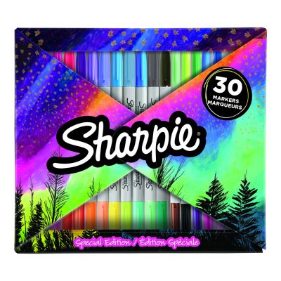 Комплект перманентни маркери Sharpie Fold, 30 бр