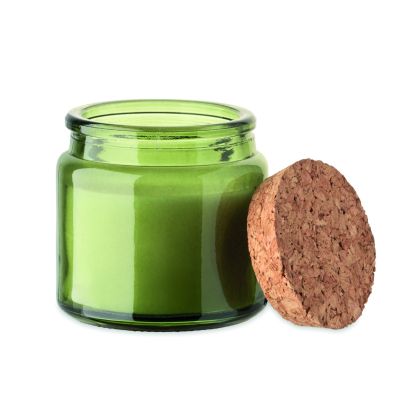 Ароматизирана свещ в бурканче, 70g, зелена