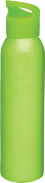 Алуминиева бутилка за вода, 650 ml, светлозелен