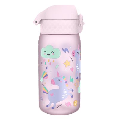 Бутилка за вода Ion8 Print, Recyclon, 350 ml, еднорози