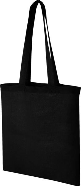 Пазарска чанта с дълги дръжки, черна