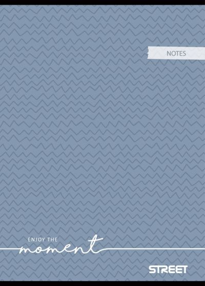 Тетрадка Street, А4, бели листа, 54л, Notes