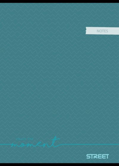 Тетрадка Street, А4, бели листа, 54л, Notes