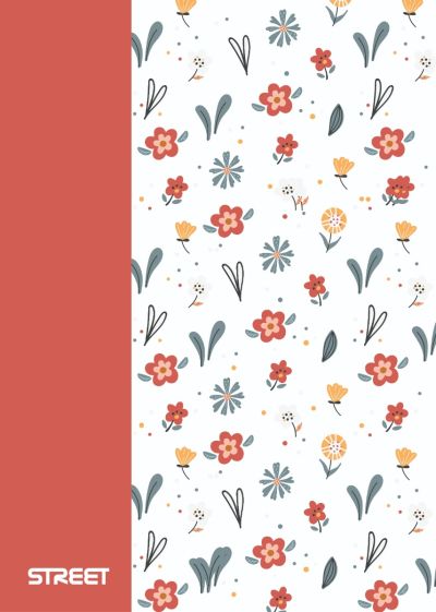 Тетрадка Street, А4, бели л, 42л, PP корици, BLOSSOM