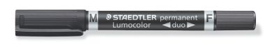 Двувърх перманентен маркер Staedtler Duo 348 F и М,чере