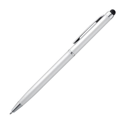 Химикалка с писалка за touch screen, бял