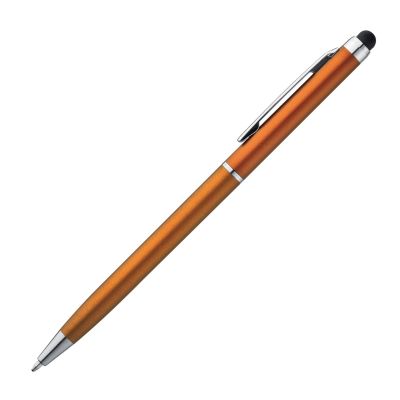 Химикалка с писалка за touch screen, оранжев