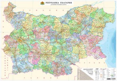 Стенна административна карта на България, 140/100
