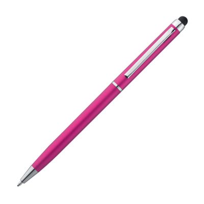 Химикалка с писалка за touch screen, розова