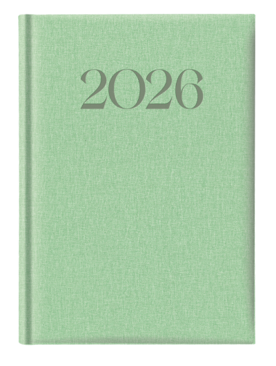 Календар-бележник Castelli Biella 894 A5, 2026, зелен