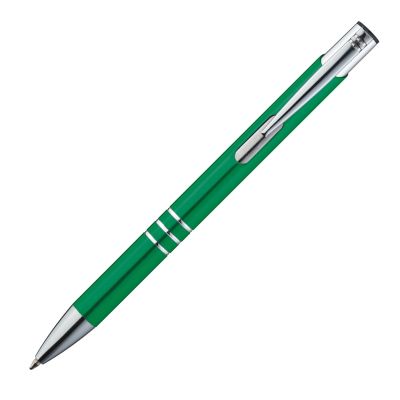 Метална химикалка, зелена