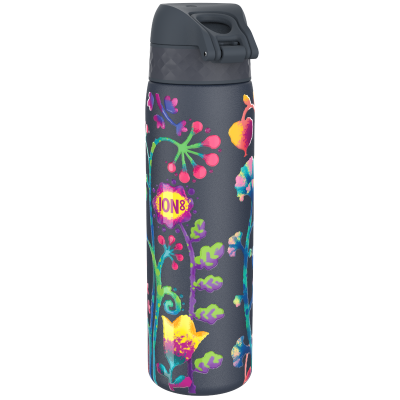 Термо бутилка за вода Ion8 Print, метална, 500ml, Floral