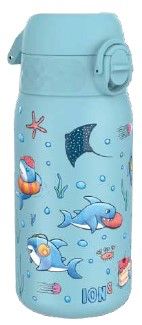 Термо бутилка за вода Ion8 Print, метална, 320ml, АКУЛИ2