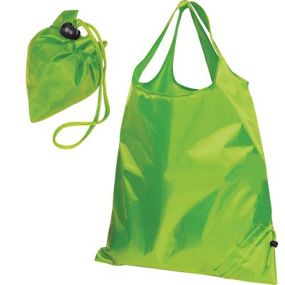 Чанта за пазар, сгъваема, с къси дръжки, зелен