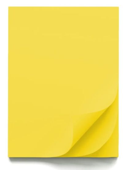 Цветен картон B1, 70x100cm, 220g, 10 листа, ЛИМОНОВО ЖЪЛТ