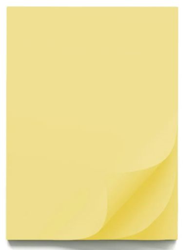 Цветен картон B1, 70x100cm, 220g, 10 листа, СВЖЪЛТ