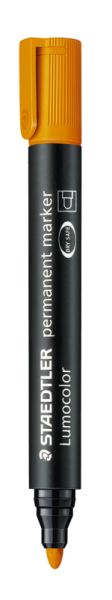 Маркер Staedtler Lumocolor 352, перманентен, объл връх,оранжев