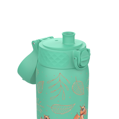 Бутилка за вода Ion8 Print, метална, 400ml, Dragons