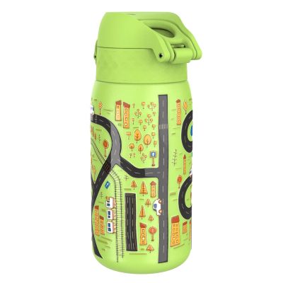 Бутилка за вода Ion8 Print, метална, 400ml, КОЛИ