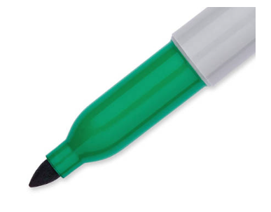 Перманентен маркер Sharpie, F, зелен