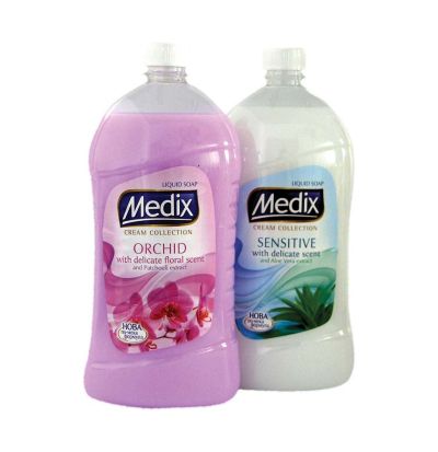 Течен сапун Medix 1 L, пълнител, асорти
