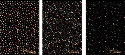 Тетрадка с телчета А4, 60л, широки редове, БГ, Black&Gold
