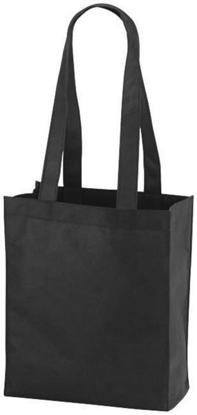 Чанта за пазар с дълги дръжки, черен