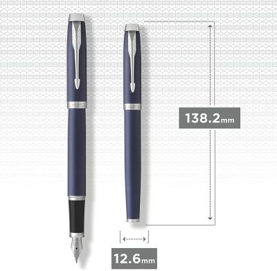 Писалка Parker Royal IM Matte Blue CT, M, с кутия