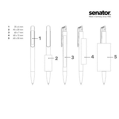 Химикалка Senator Trento Matt Recycled 3305, светлосива 10