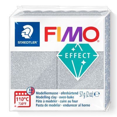 Полимерна глина Staedtler Fimo Effect,57g, бледо сребрист 812